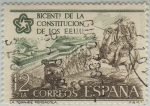 Stamps Spain -  Bicentenario de la Independencia de los Estados Unidos-1976