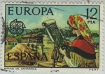 Stamps Spain -  Europa-1976