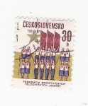 Stamps Czechoslovakia -  Federacia Robotnickych