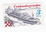Sellos de Europa - Checoslovaquia -  Barco