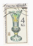 Stamps Czechoslovakia -  Jarra de cristal