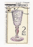 Stamps Czechoslovakia -  Copa de cristal