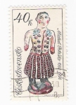 Stamps : Europe : Czechoslovakia :  Muñeca de porcelona