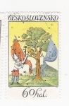 Stamps Czechoslovakia -  Árbol banderas