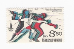 Stamps Czechoslovakia -  Esgrima