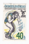 Stamps Czechoslovakia -  Campeonato atletismo 1978 Praga
