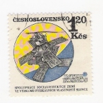 Stamps : Europe : Czechoslovakia :  Inter Kosmos