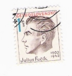 Sellos de Europa - Checoslovaquia -  Julius Fucik