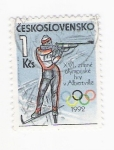 Sellos de Europa - Checoslovaquia -  Olimpiadas de Albertville