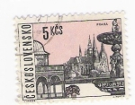 Stamps Czechoslovakia -  Praga ciudad