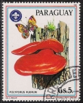 Stamps Paraguay -  SETAS-HONGOS: 1.209.017,00-Polyporus rubrum