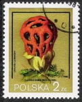 Sellos del Mundo : Europa : Polonia : SETAS-HONGOS: 1.211.011,00-Clathrus ruber