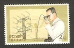 Stamps Thailand -  el hombre y la telecomunicación