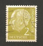 Stamps Germany -  62 A - Presidente Thedore Heuss