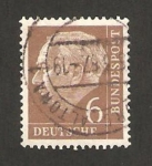 Stamps Germany -  65 - Presidente Thedore Heuss