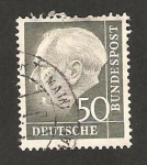 Stamps Germany -  71 A - Presidente Thedore Heuss