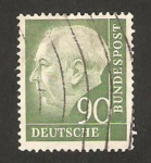 Stamps Germany -  71 E - Presidente Thedore Heuss