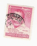 Stamps Colombia -  Javier Pereira 167 AÑOS DE EDAD