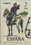 Sellos de Europa - Espaa -  Uniformes militares-Trompeta de artilleria(1887)-1977