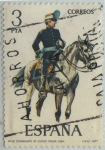 Stamps Spain -  Uniformes militares-Comandante de estado mayor(1884)-1977