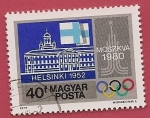Stamps Hungary -  Juegos Olímpicos Moscú 1980  -  Helsinki 1952