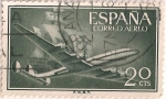Stamps Spain -  Edifil 1169, Superconstellation y nao