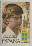 Stamps Spain -  Felipe de Borbon-Principe de Asturias-1977