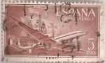 Stamps Spain -  Edifil 1177, Superconstellation y nao