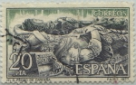 Sellos de Europa - Espaa -  Mponasterio de San Pedro de Cardeña-sepulcro del Cid y Dª Jimena-1977