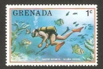 Stamps Grenada -  Buceo