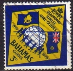Sellos del Mundo : America : Bahamas : BAHAMAS 1970 Sello Diamond Jubilee Girl Guides Scouts usado