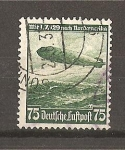Stamps : Europe : Germany :  Primer viaje del Zeppelin LZ-129 hacia America.