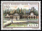 Stamps : Europe : Italy :  ITALIA: Ciudad de Vicenza, villas de Paladio en Veneto