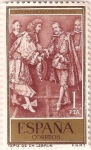 Stamps Spain -  1249, Felipe IV y Luis XIV, detalle de un tapiz de charles lebrun