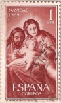 Stamps Spain -  1253, La sagrada familia (goya)