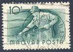 Stamps : Europe : Hungary :  pescador
