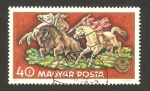 Stamps Hungary -  Caza del bisonte