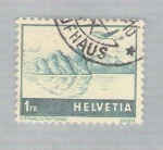 Stamps : Europe : Switzerland :  Lago y Montañas