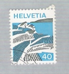 Stamps Switzerland -  Campo rural