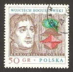 Stamps : Europe : Poland :  wojciech boguslawski, dramaturgo