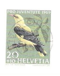 Stamps Switzerland -  Pájaro