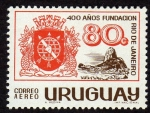 Stamps Uruguay -  400 años de la fundacion Rio de Janeiro