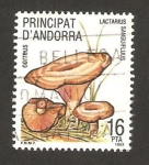 Stamps Andorra -  champiñon, lactarius sanguifluus