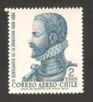 Stamps Chile -  IV centº de la araucana