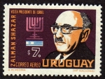 Stamps Uruguay -  Zalman Shazar