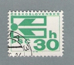 Stamps Czechoslovakia -  Abstracto (repetido)