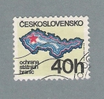 Stamps : Europe : Czechoslovakia :  Ochrana Statnich Hranic