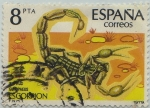 Sellos de Europa - Espa�a -  Fauna-Ivertebrados-Escorpión-1979