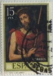 Stamps Spain -  Dia del sello-Juan de Juanes(Ecce-homo)-1979