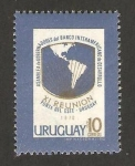 Stamps Uruguay -  asamblea de gobernadores del banco interamericano de desarrollo